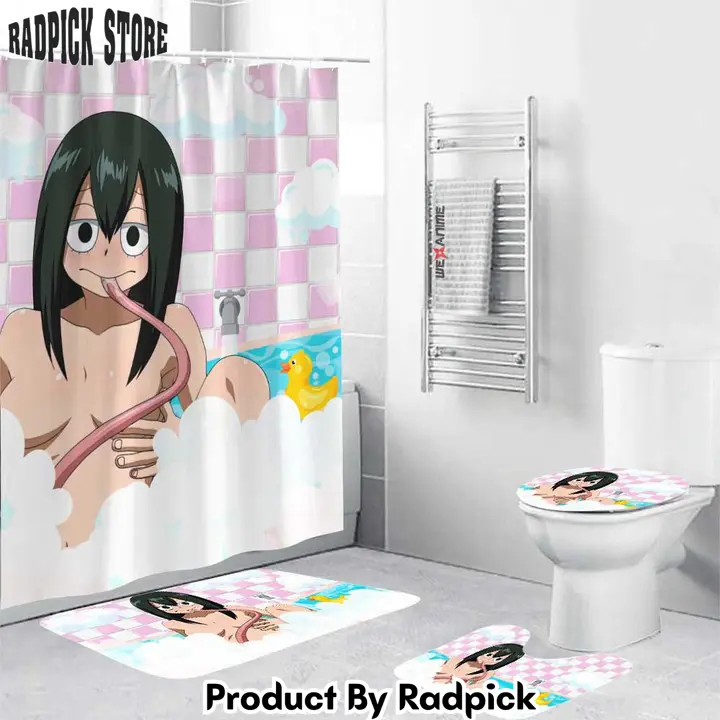 Tsuyu asui anime girls in bathtub combo bathroom set   rp0207420